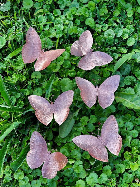 Copper Butterfly Sculptures