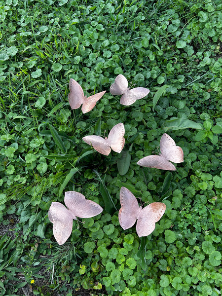 Copper Butterfly Sculptures