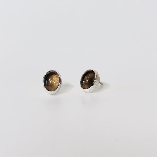 Sterling Silver Summer Earring Collection - Smoky Quartz