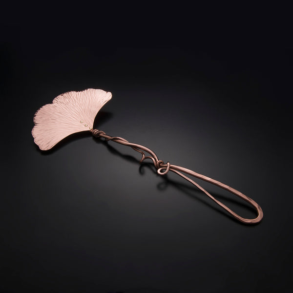 Copper Ginkgo Small Flat Server