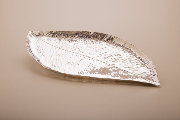 Silver Magnolia Leaf Tray