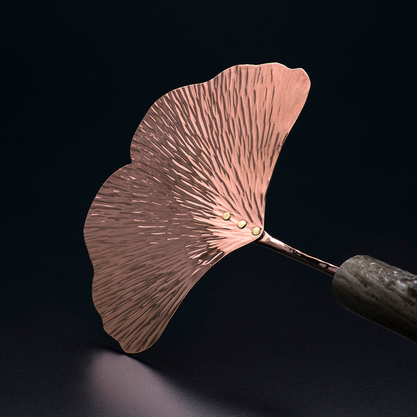 Copper Ginkgo Small Flat Server