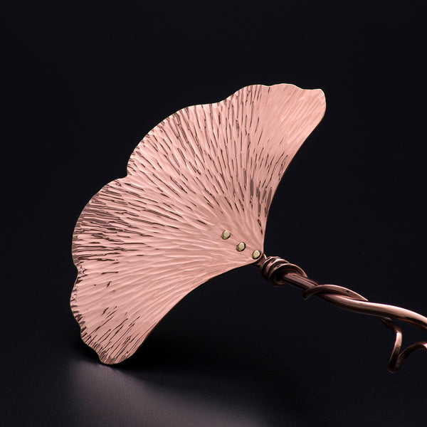 Copper Ginkgo Small Flat Server