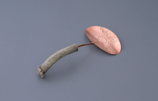 Copper Lotus Flower Asparagus Server