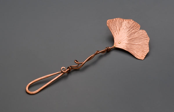 Copper Ginkgo Small Flat Server