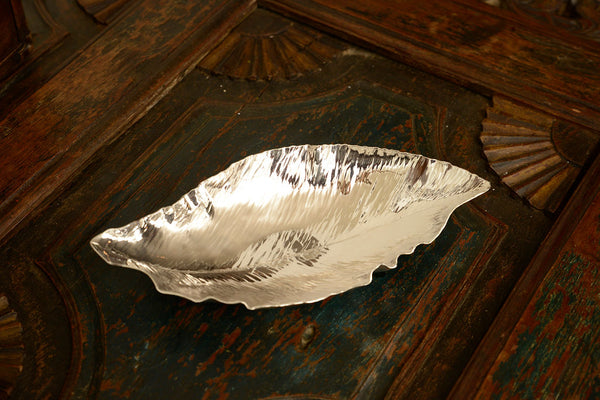 Silver Magnolia Leaf Bowl