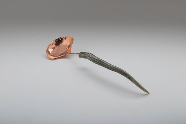 Copper Ginkgo Large Serving Spoon