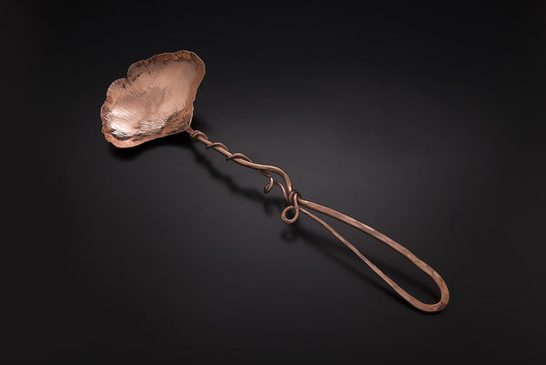 Copper Ginkgo Large Serving Spoon