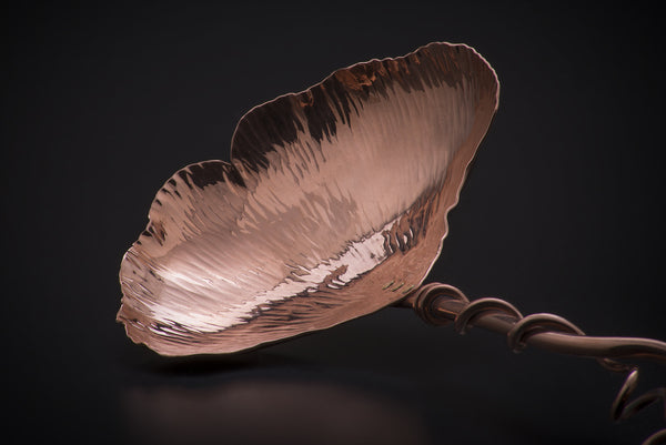 Copper Ginkgo Large Serving Spoon