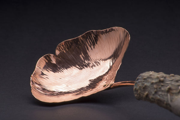 Copper Ginkgo Large Serving Spoon