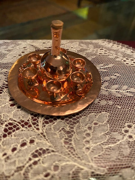 Copper Miniature Wine Set
