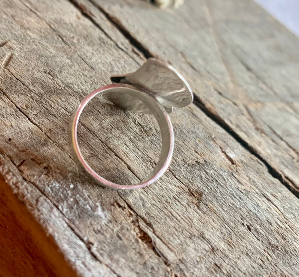 Sterling Silver Ginkgo Ring