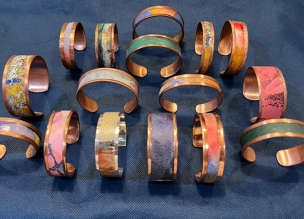 Copper Art Cuff Bracelet