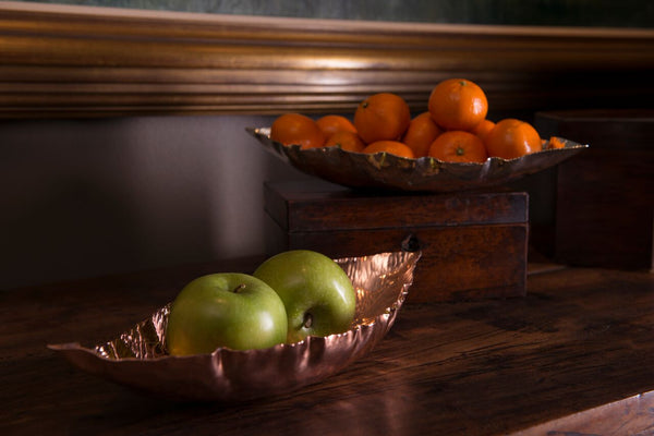 Silver Magnolia Leaf Bowl