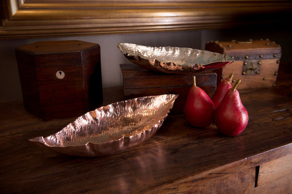 Silver Magnolia Leaf Bowl