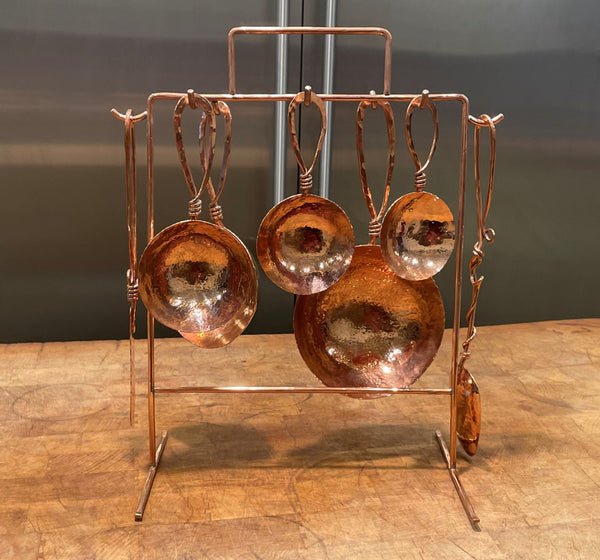 Copper Measuring Cup Rack