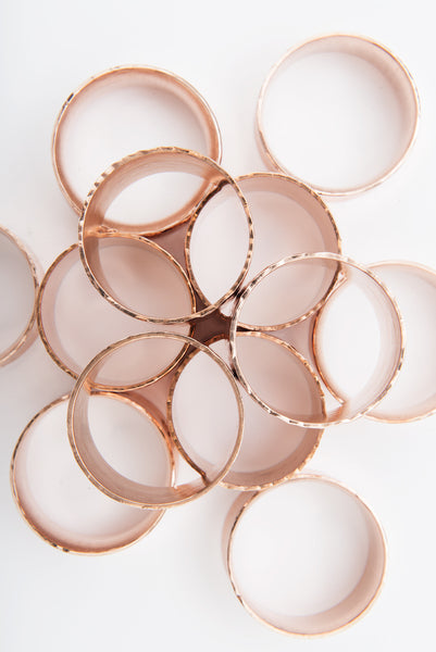 Copper Planished Napkin Ring