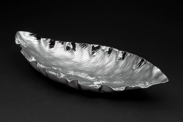 Silver Magnolia Leaf Bowl
