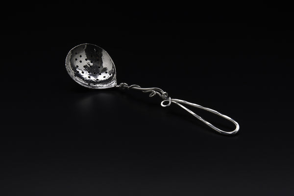 Silver Star Pattern Berry Spoon