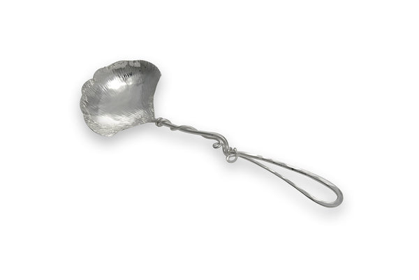 Silver Ginkgo Large Serving Spoon