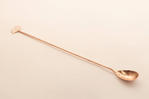 Copper Ginkgo Leaf Bar Spoon