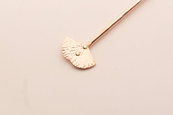 Copper Ginkgo Leaf Bar Spoon