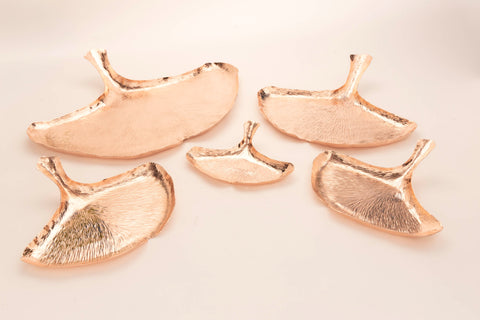 Copper Ginkgo Leaf Tray