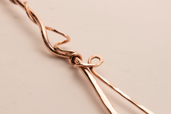 Copper Ginkgo Large Pierced Spoon