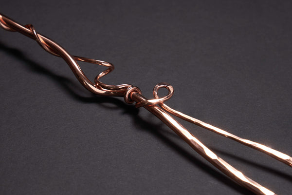 Copper Ginkgo Large Pierced Spoon