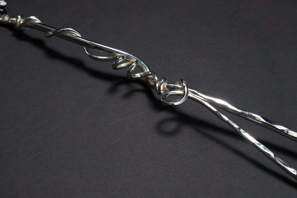 Silver Ginkgo Small Serving Spoon