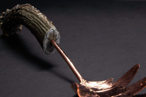 Copper Fern Pasta Server