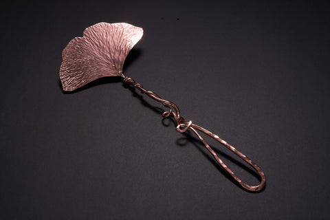 Copper Ginkgo Small Flat Server