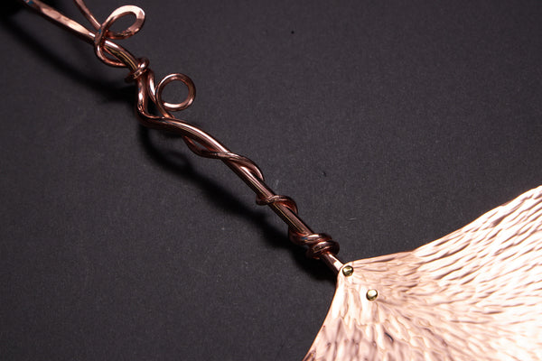 Copper Ginkgo Small Flat Server