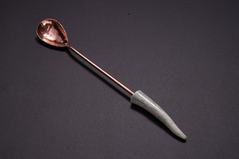 Copper Tasting Spoon with Antler