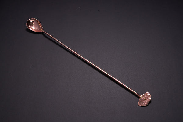 Copper Ginkgo Leaf Bar Spoon
