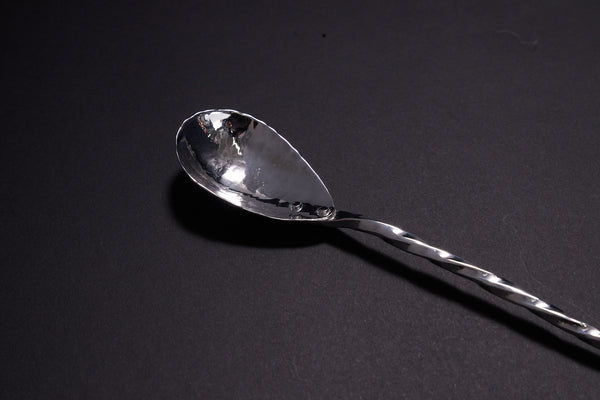 Silver Trident Fork Bar Spoon