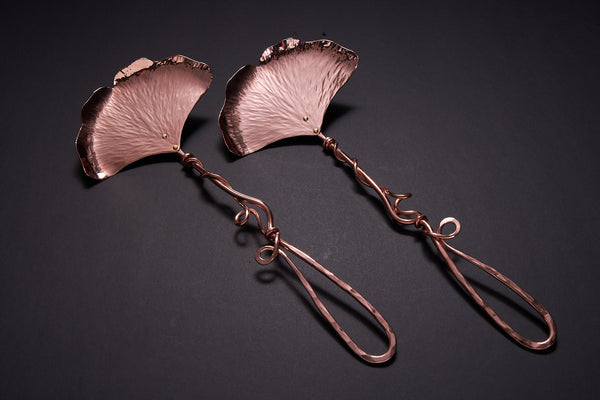 Copper Ginkgo Salad Set