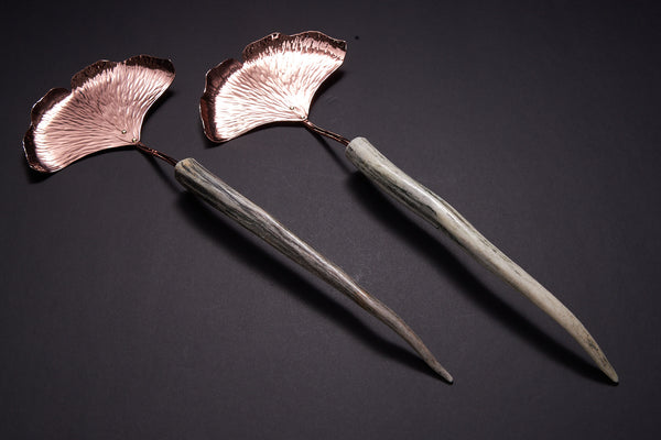 Copper Ginkgo Salad Set