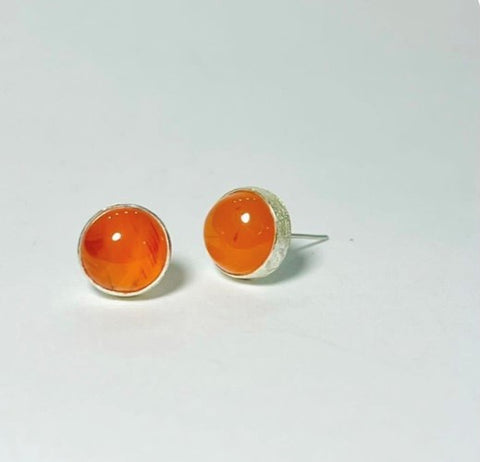 Sterling Silver Summer Earring Collection - Carnelian
