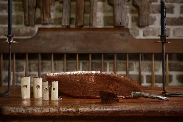Copper Magnolia Leaf Tray