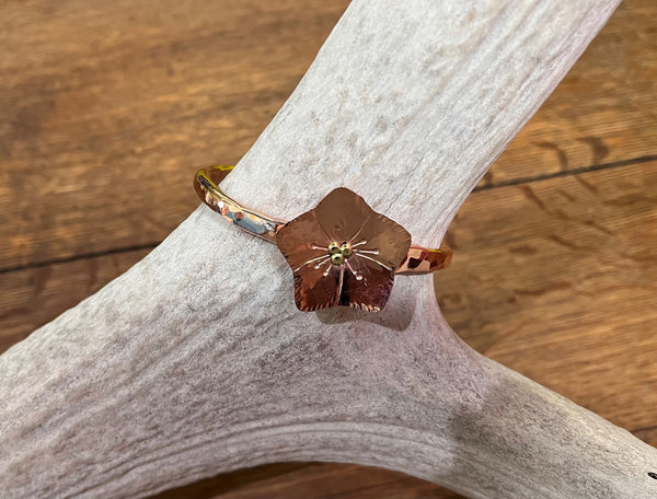 Copper Lenten Rose Bracelet