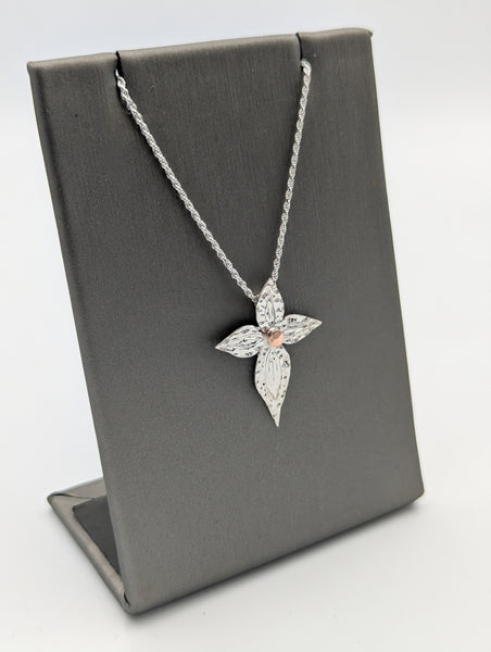 Limited Edition Lily Easter Cross Necklace