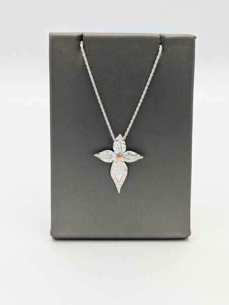 Limited Edition Lily Easter Cross Necklace