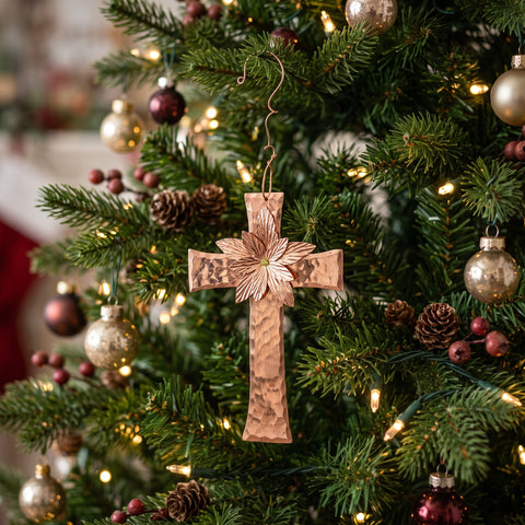 2026 Limited Edition Poinsettia Christmas Cross