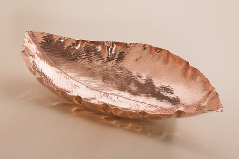 Copper Magnolia Leaf Bowl