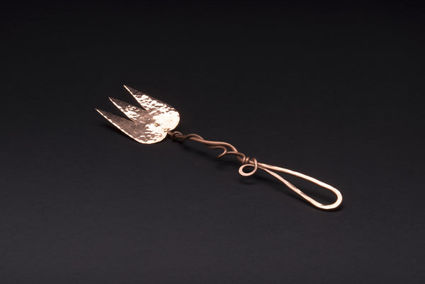 Copper Three Tine Meat Fork