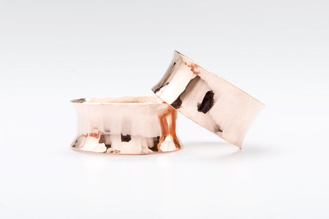 Copper Planished Napkin Ring