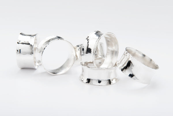 Silver Planished Napkin Ring