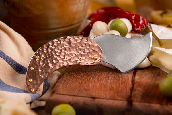 Copper Large Leaf Folding Cheese Knife