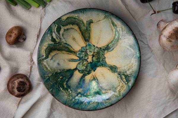 Copper Enameled Bowl